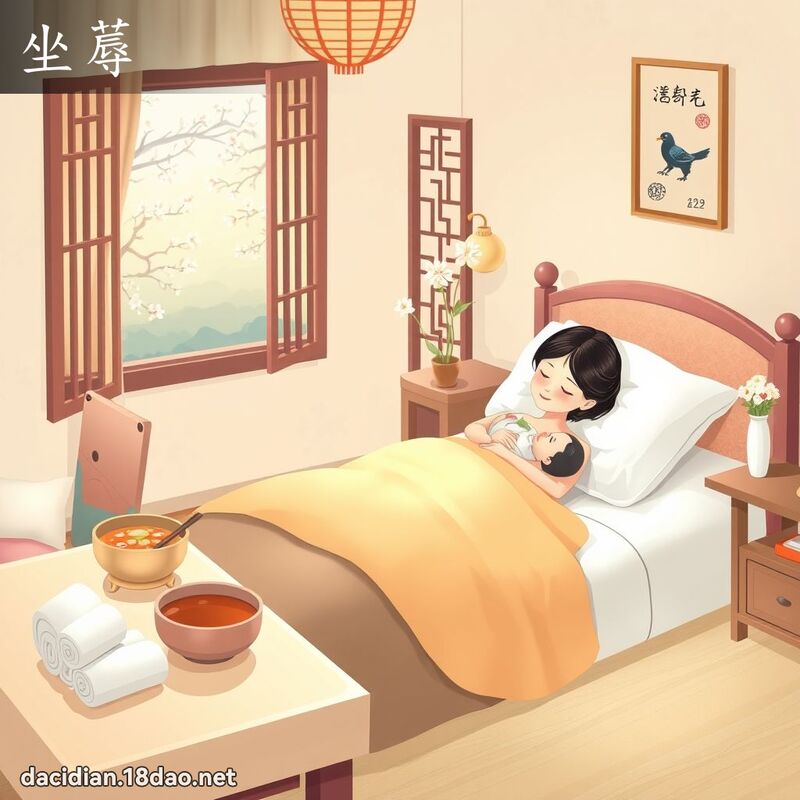 坐蓐 - 國語大辭典配圖