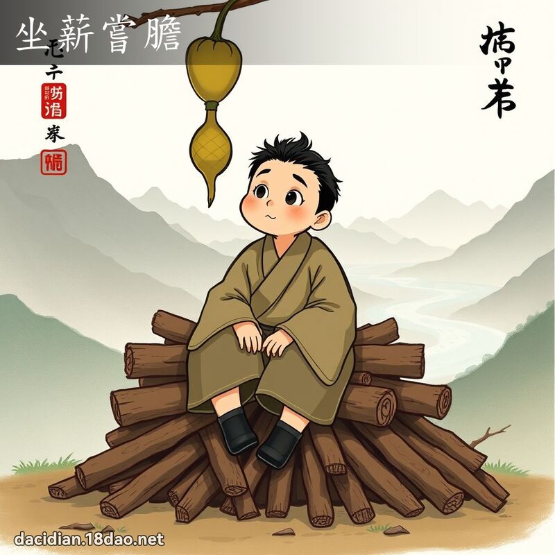 坐薪尝胆 - 国语大辞典配图