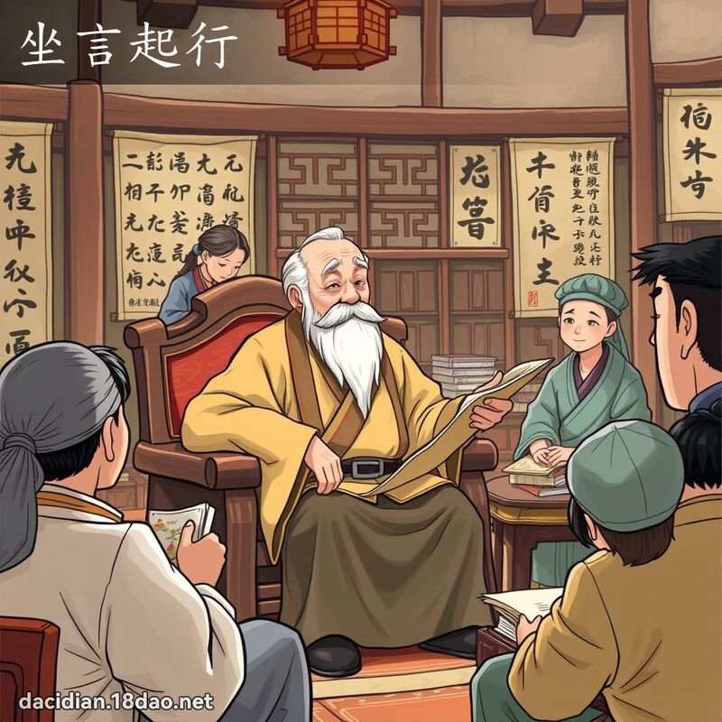 坐言起行 - 國語大辭典配圖
