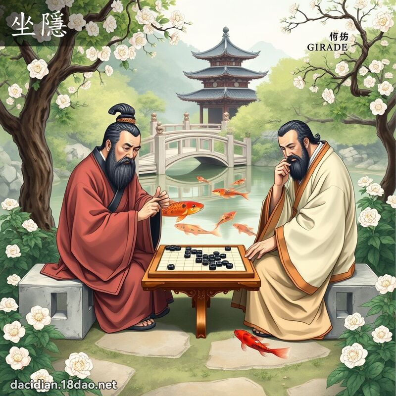 坐隱 - 國語大辭典配圖