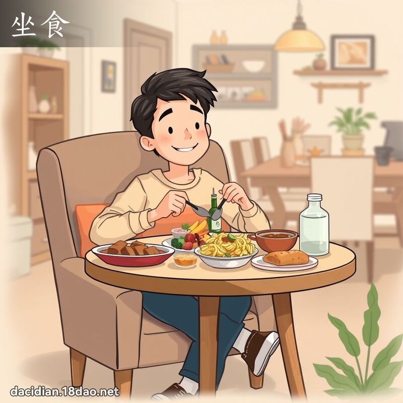 坐食 - 国语大辞典配图