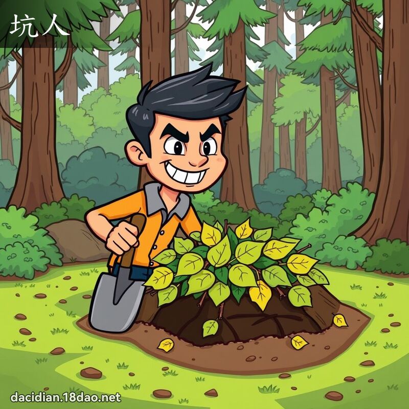 坑人 - 國語大辭典配圖