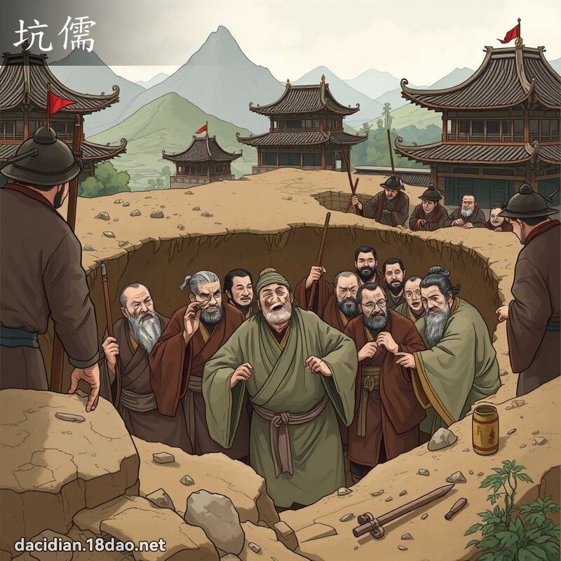 坑儒 - 國語大辭典配圖