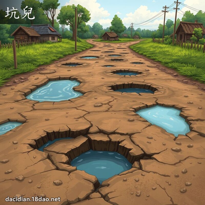 坑兒 - 國語大辭典配圖