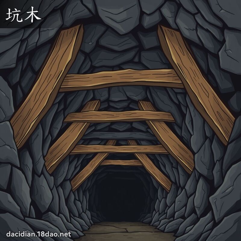 坑木 - 国语大辞典配图