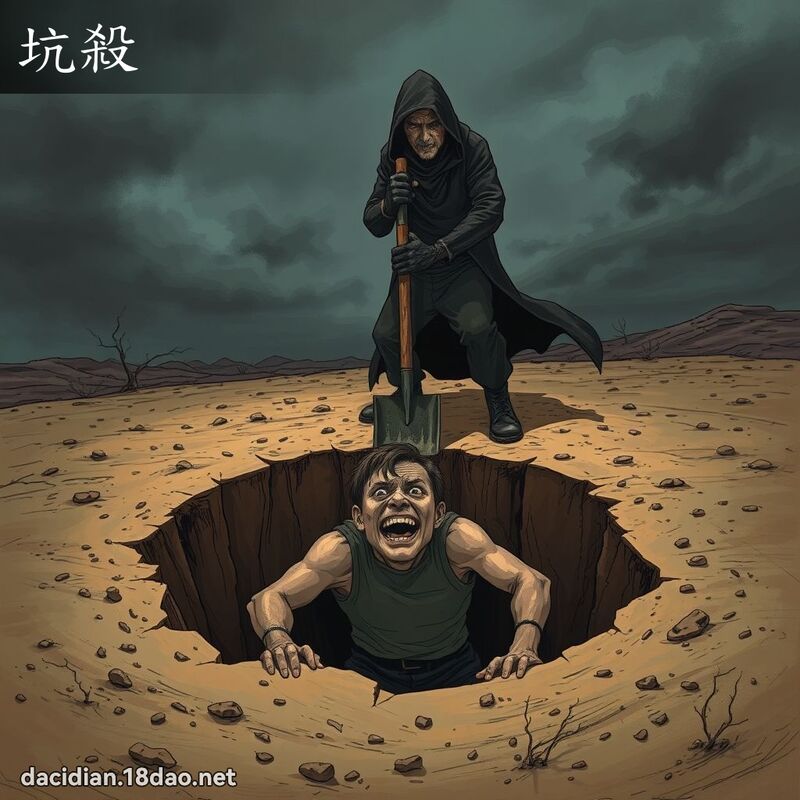 坑殺 - 國語大辭典配圖