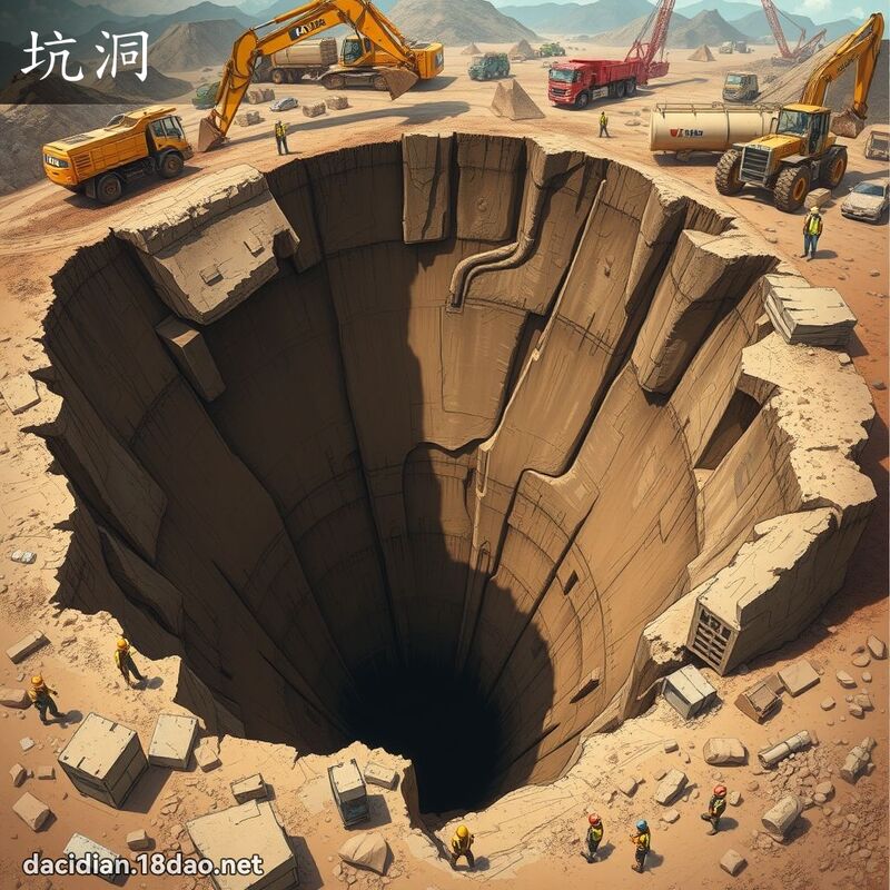 坑洞 - 國語大辭典配圖