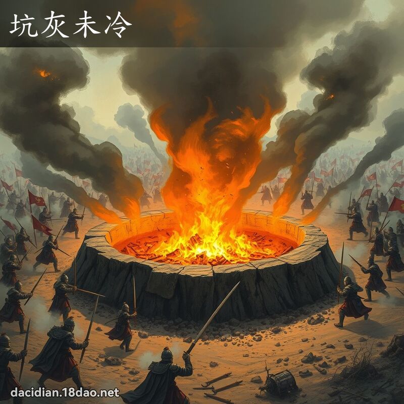 坑灰未冷 - 國語大辭典配圖