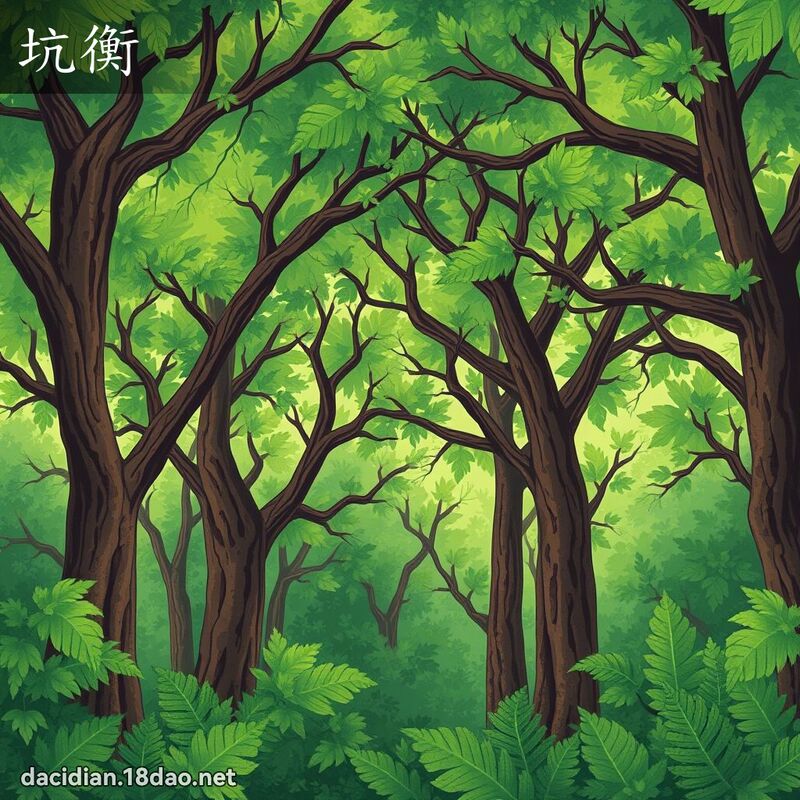 坑衡 - 国语大辞典配图