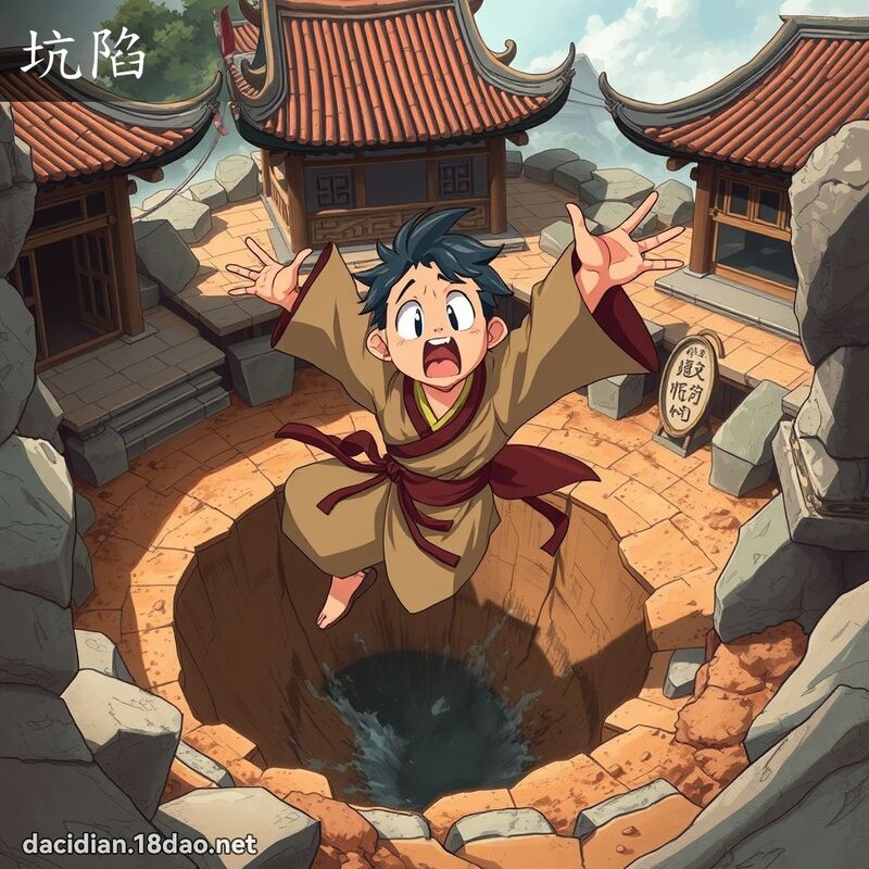 坑陷 - 國語大辭典配圖