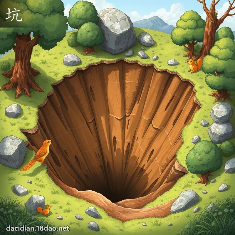 坑 - 国语大辞典配图