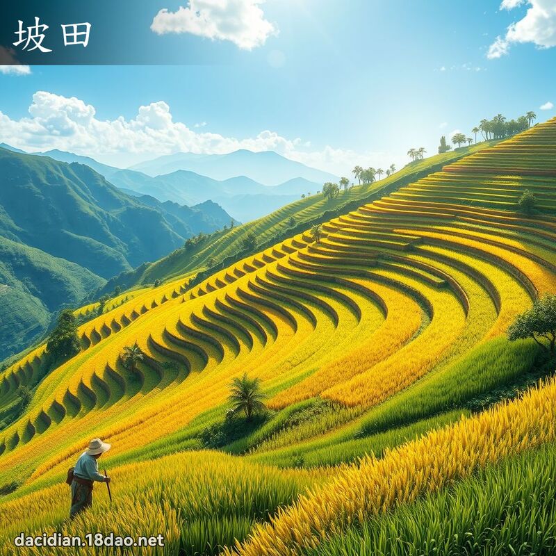 坡田 - 国语大辞典配图