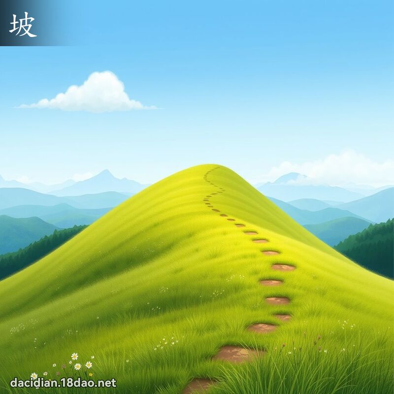坡 - 國語大辭典配圖