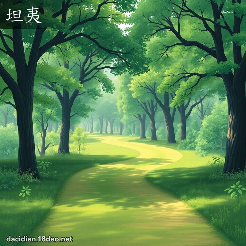 坦夷 - 國語大辭典配圖