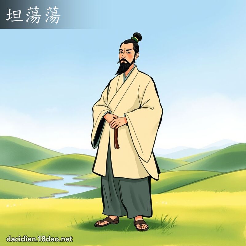 坦蕩蕩 - 國語大辭典配圖