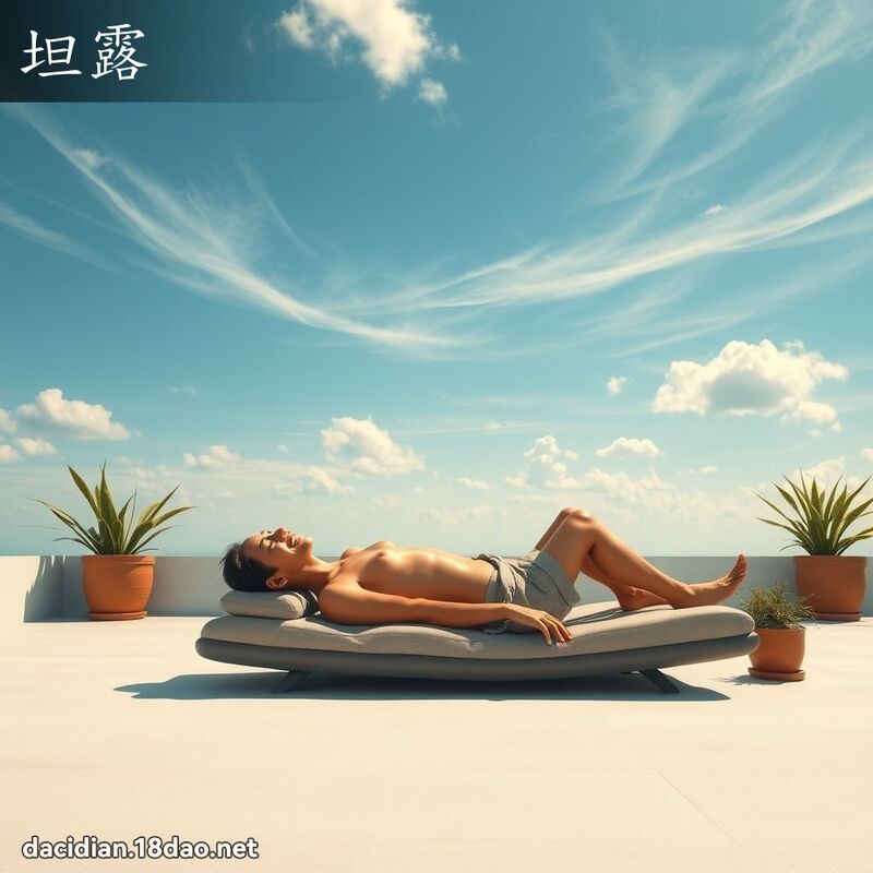 坦露 - 國語大辭典配圖