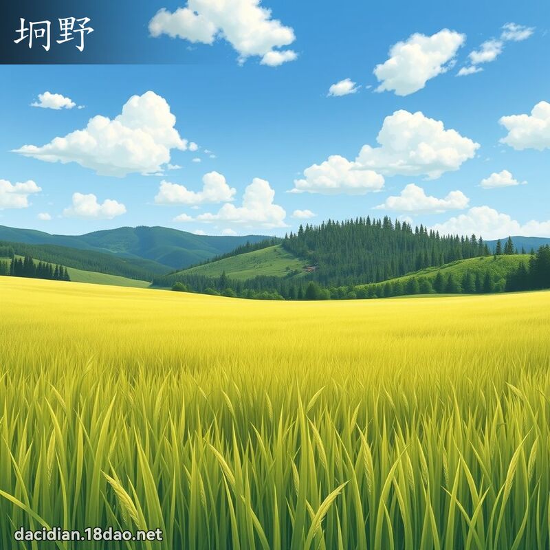 坰野 - 國語大辭典配圖