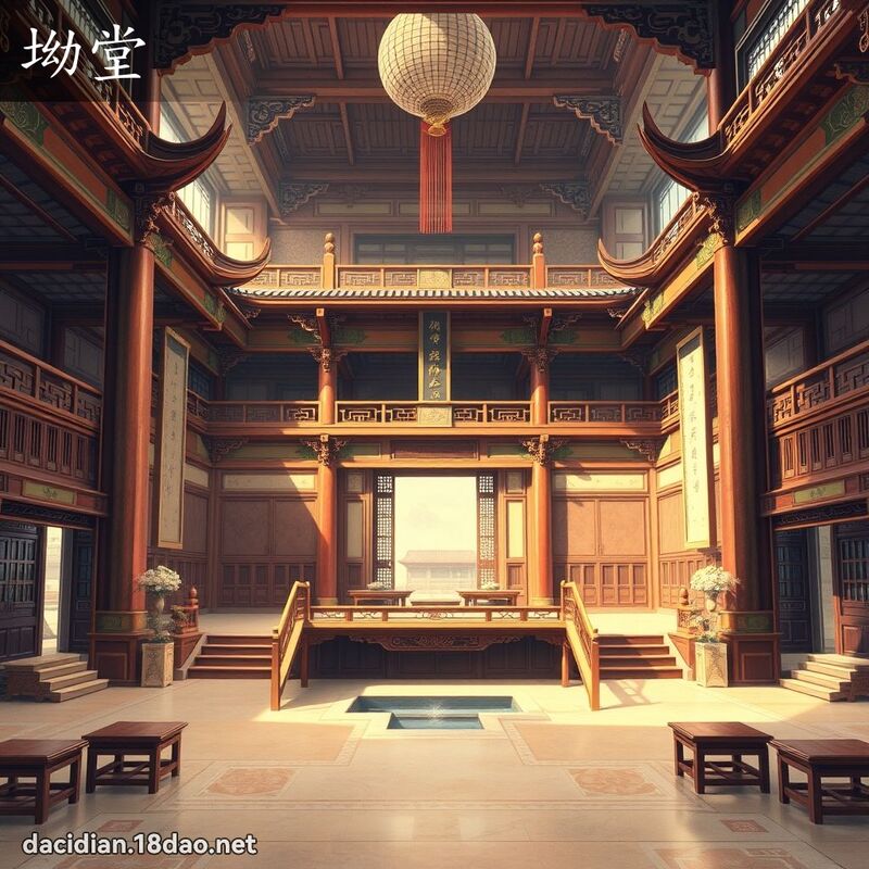 坳堂 - 國語大辭典配圖