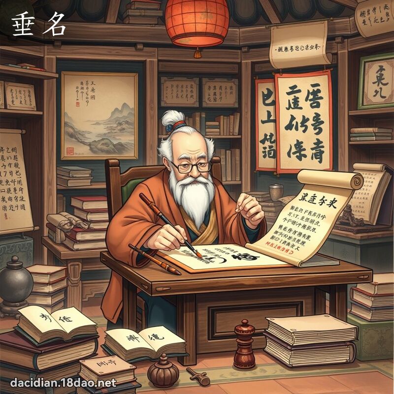 垂名 - 國語大辭典配圖