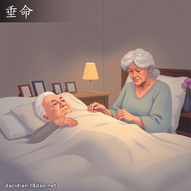 垂命 - 国语大辞典配图