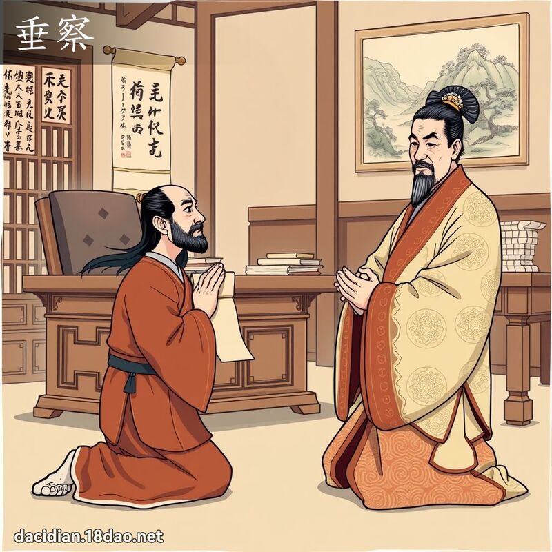 垂察 - 国语大辞典配图