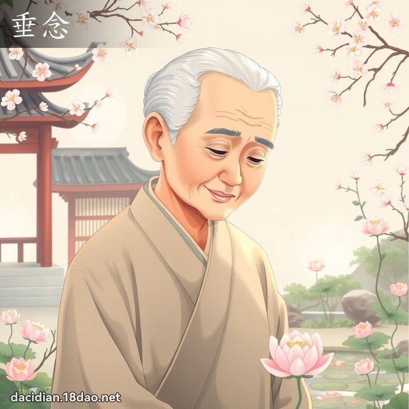 垂念 - 国语大辞典配图