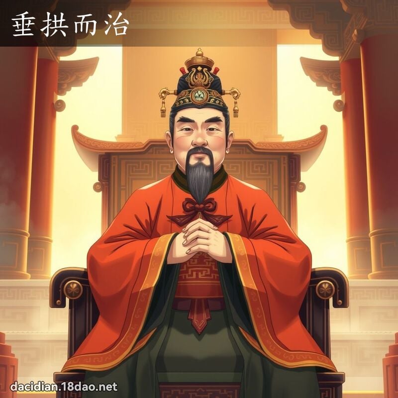 垂拱而治 - 國語大辭典配圖