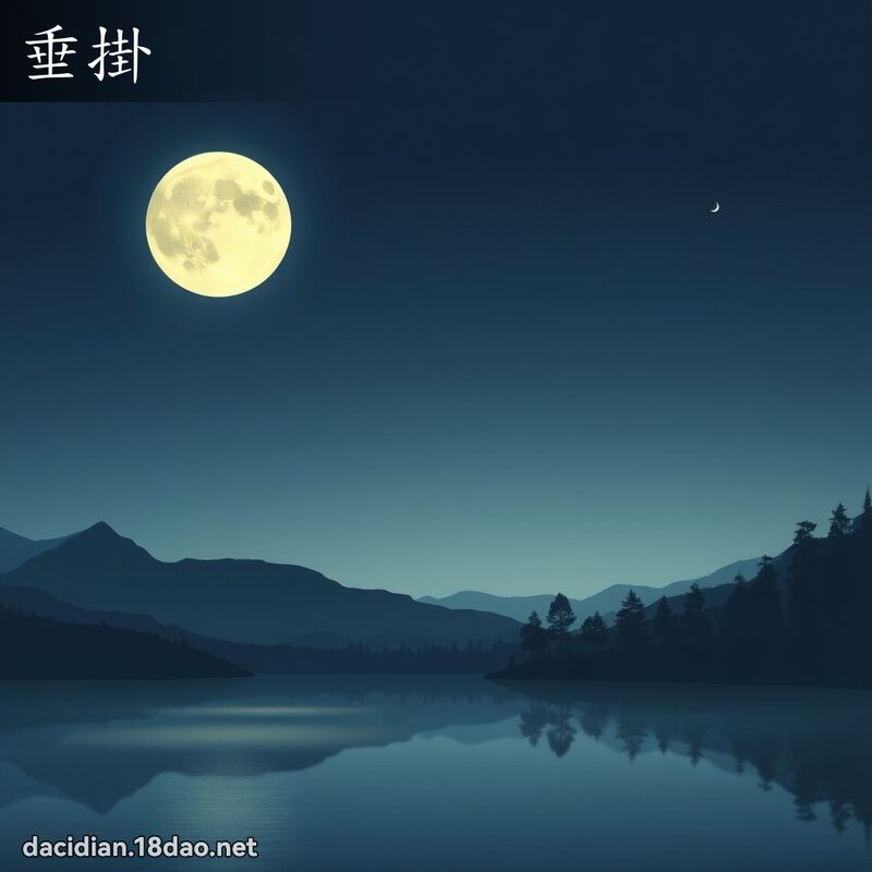 垂掛 - 國語大辭典配圖
