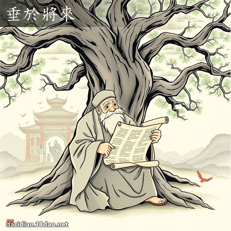 垂於將來 - 國語大辭典配圖
