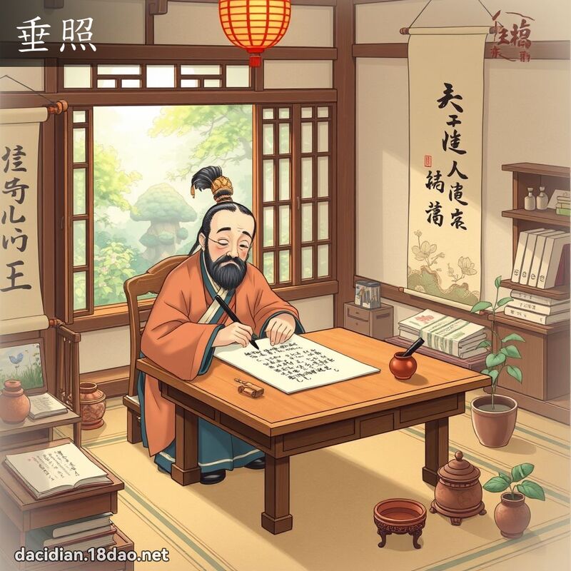 垂照 - 国语大辞典配图