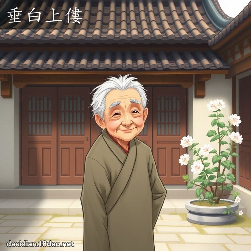 垂白上僂 - 國語大辭典配圖