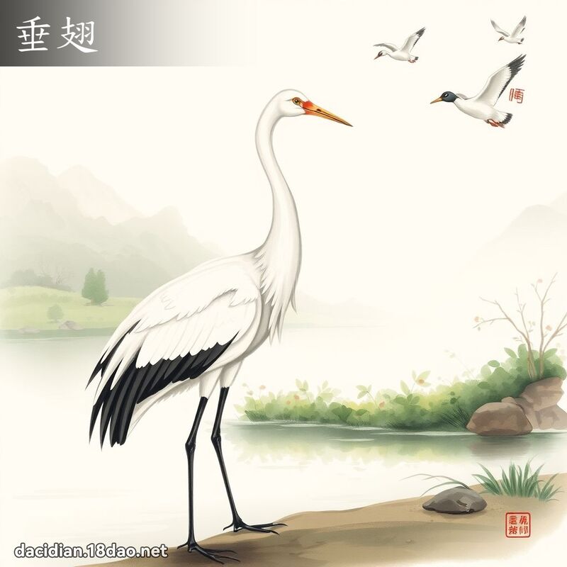 垂翅 - 国语大辞典配图