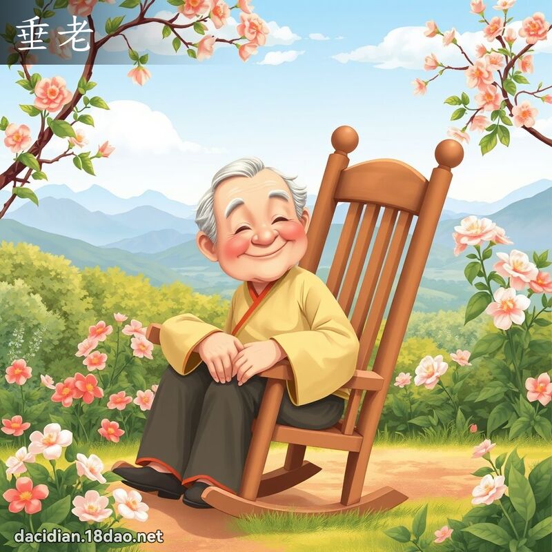 垂老 - 國語大辭典配圖