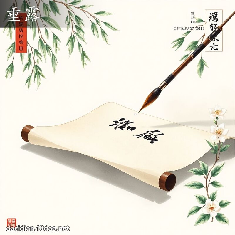 垂露 - 國語大辭典配圖