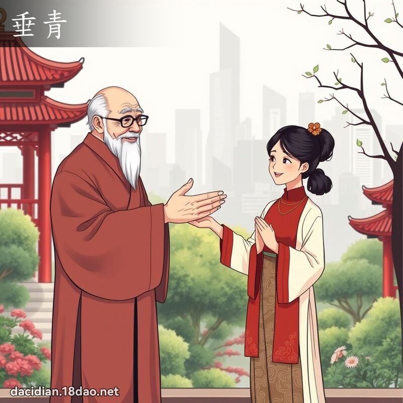 垂青 - 国语大辞典配图