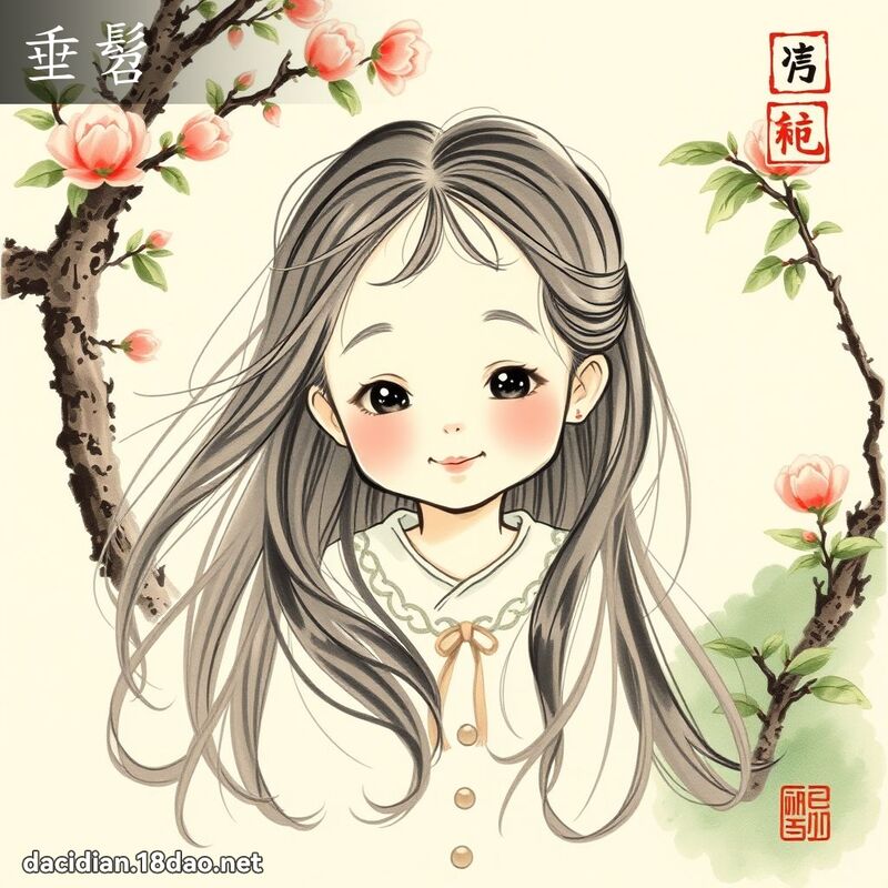 垂髫 - 國語大辭典配圖