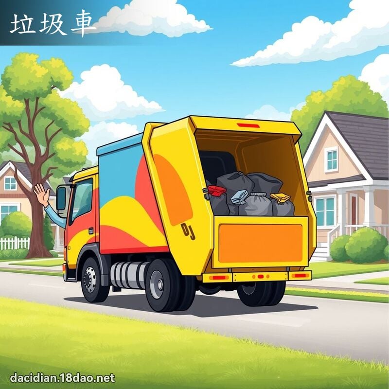 垃圾車 - 國語大辭典配圖