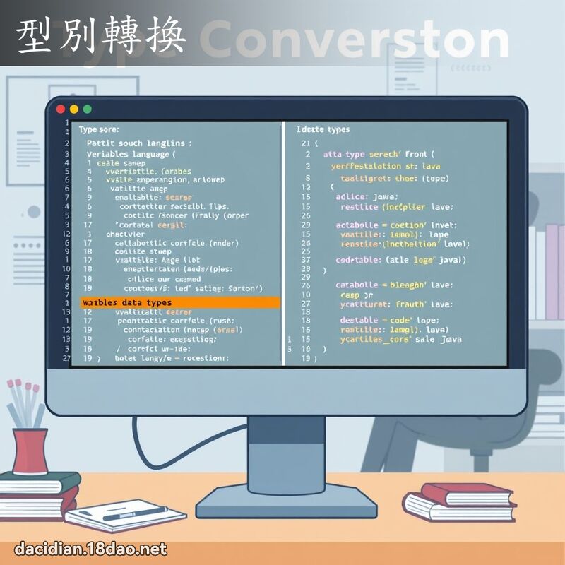 型別转换 - 国语大辞典配图