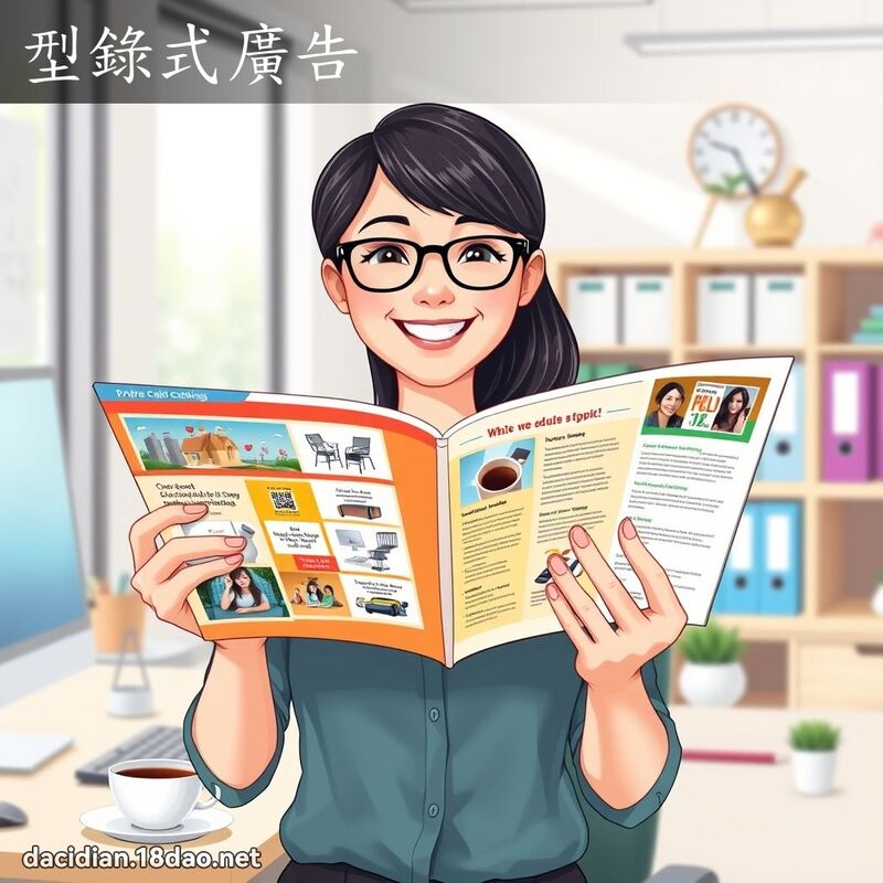 型錄式廣告 - 國語大辭典配圖