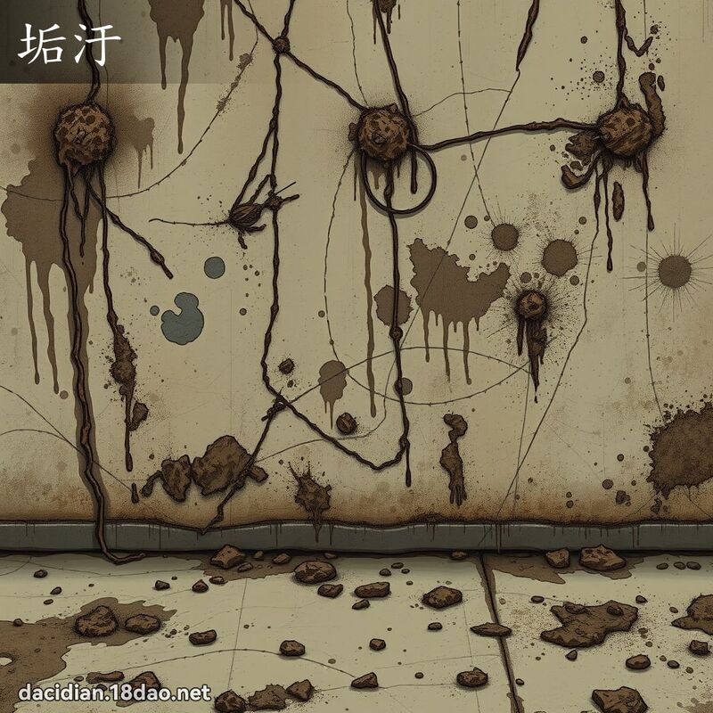 垢汙 - 国语大辞典配图