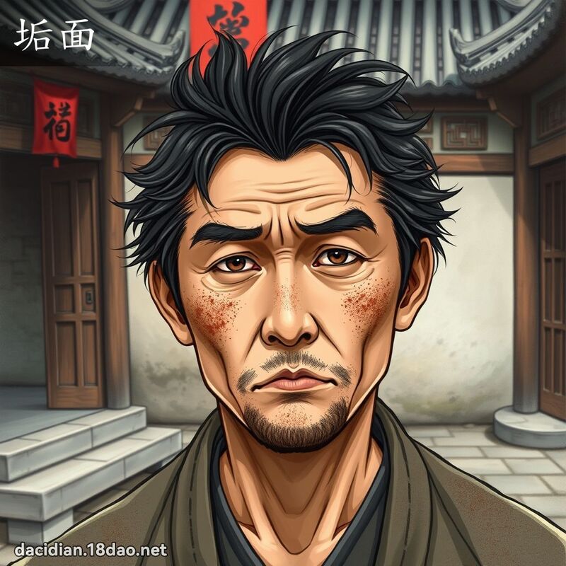 垢面 - 国语大辞典配图