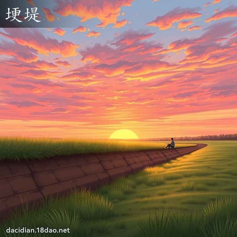 埂堤 - 國語大辭典配圖