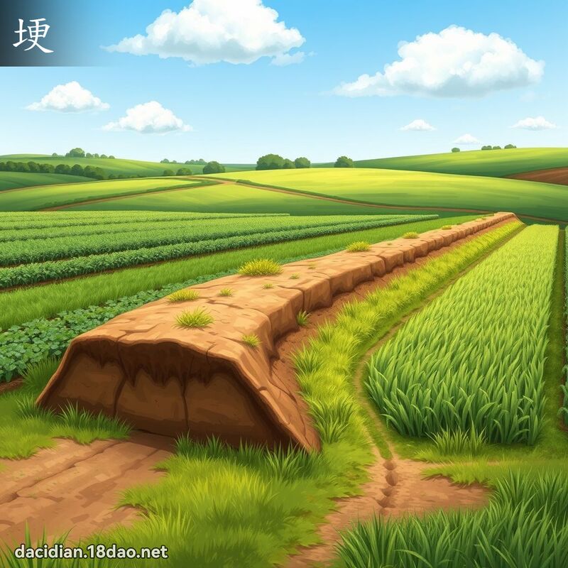 埂 - 国语大辞典配图