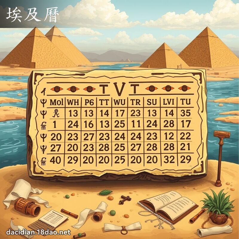 埃及历 - 国语大辞典配图