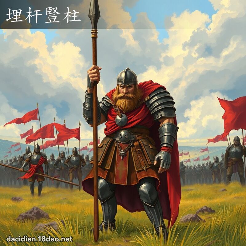 埋杆竖柱 - 国语大辞典配图