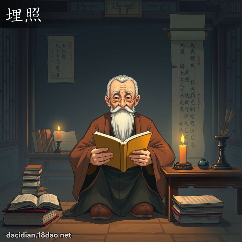 埋照 - 國語大辭典配圖