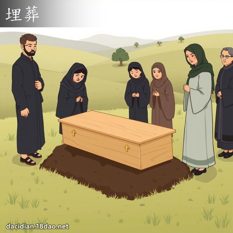 埋葬 - 國語大辭典配圖