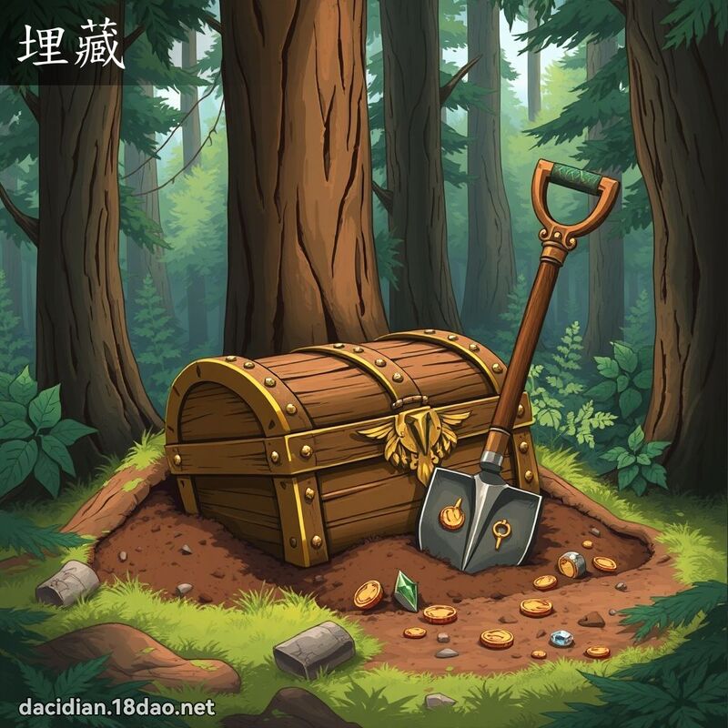 埋藏 - 國語大辭典配圖