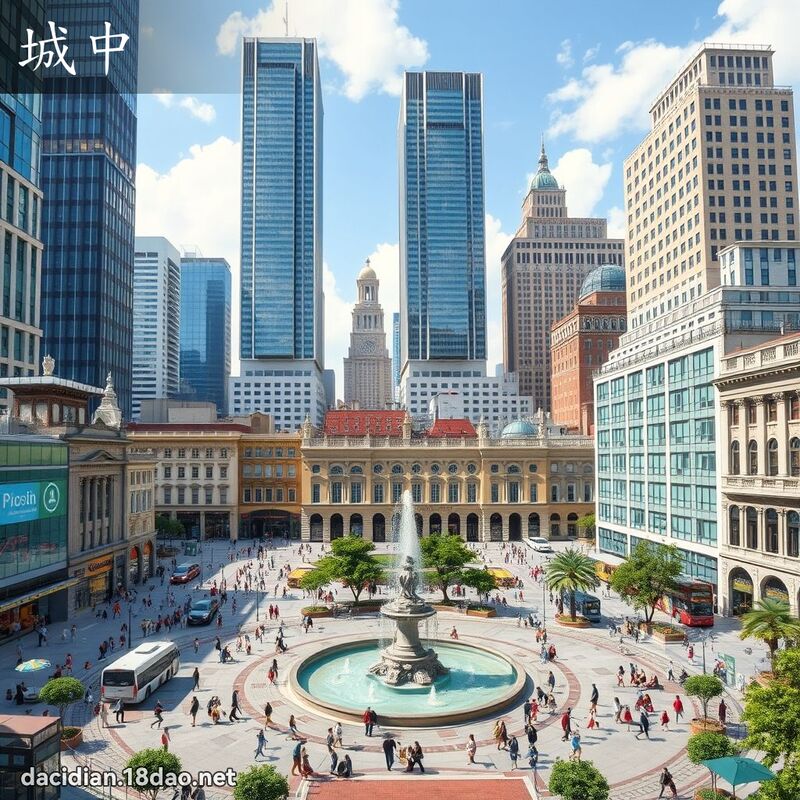城中 - 国语大辞典配图