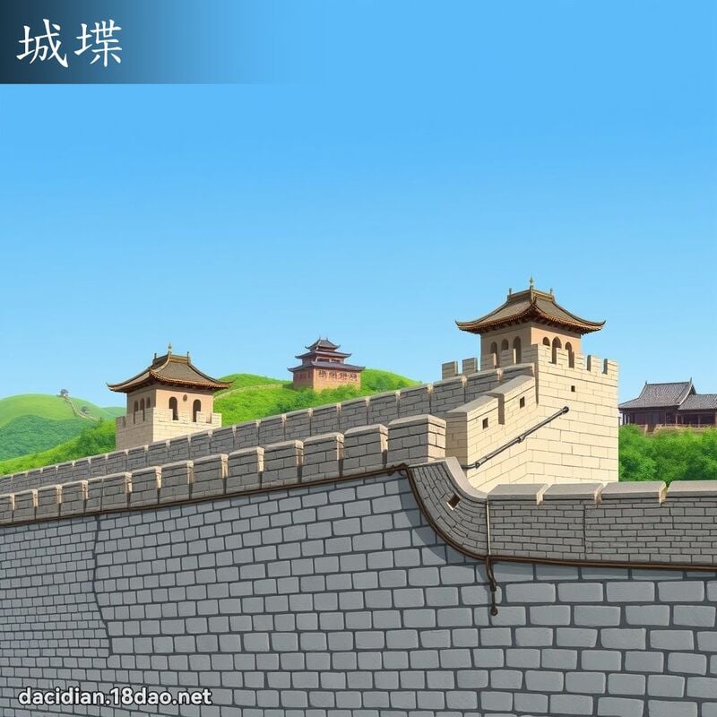城堞 - 國語大辭典配圖